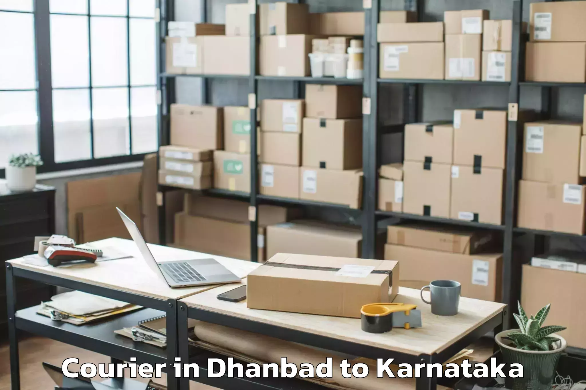 Easy Dhanbad to Ganagapura Courier Booking